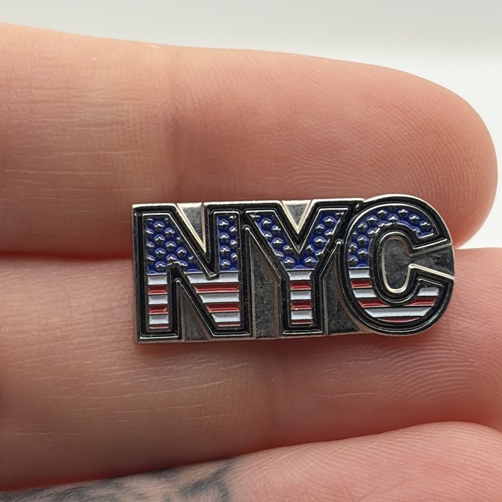 NYC American Flag New York City‎ USA United States Of America Lapel Hat Pin